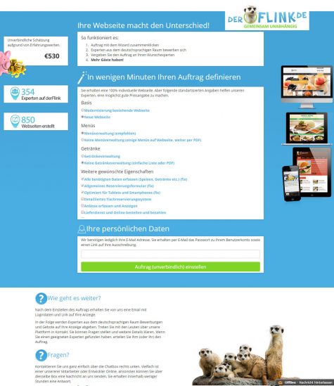 New Website for Job Listings - Webdesign Portfolio