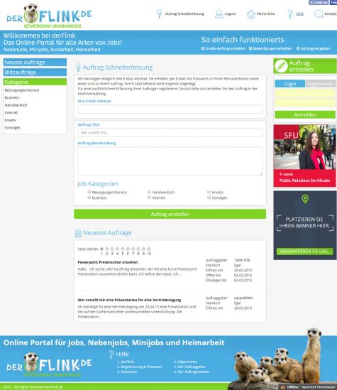 New Website for Job Listings - Webdesign Portfolio