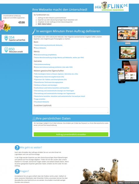 New Website for Job Listings - Webdesign Portfolio