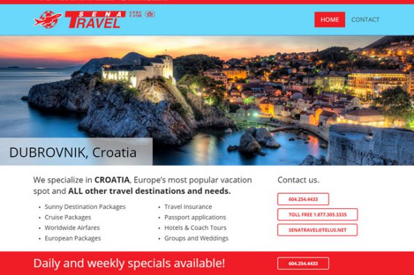 New Website for a Travel Agency - Webdesign Portfolio