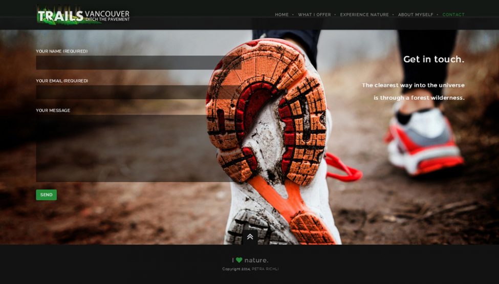 New Website for Running - Webdesign Portfolio