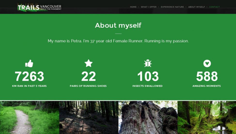 New Website for Running - Webdesign Portfolio
