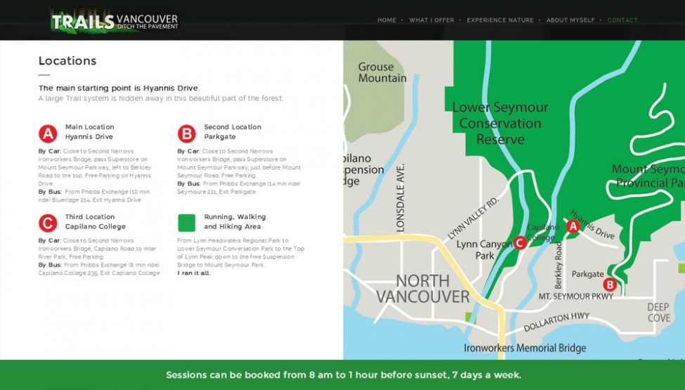 New Website for Running - Webdesign Portfolio