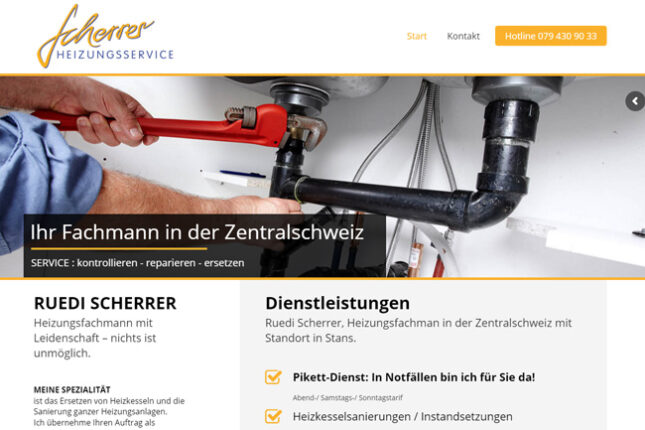New Website for Repairman – Webdesign Portfolio New Website for Repairman - Webdesign Portfolio