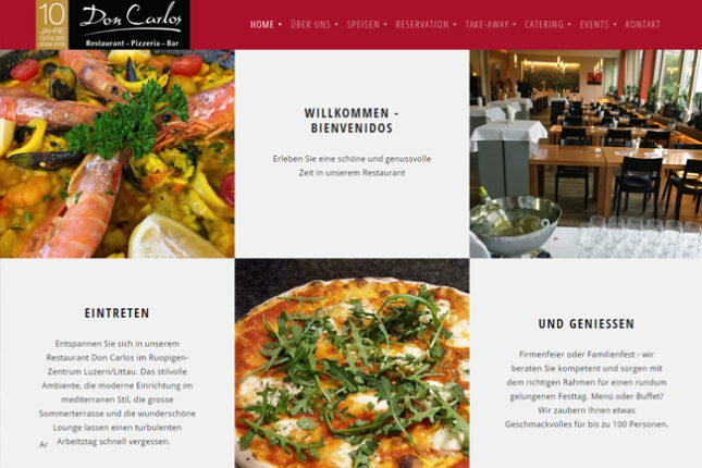 restaurant website, spanish restaurant