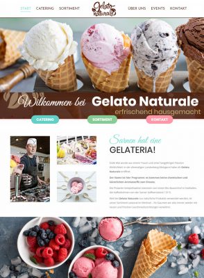 Ice Cream Parlor Website Design