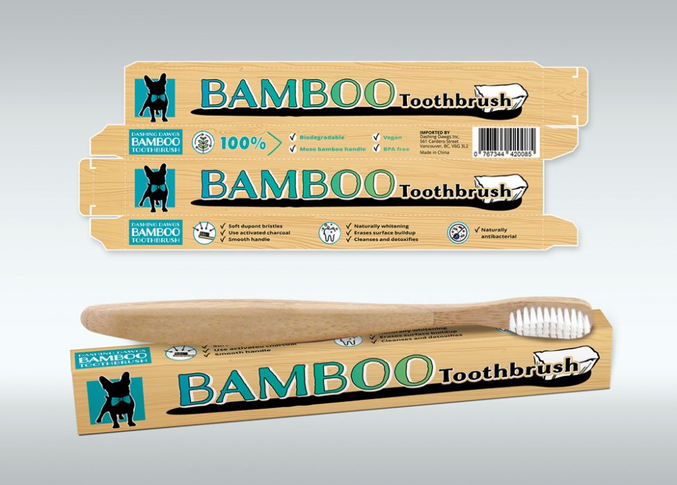 Hunde Zahnreinigung Verpackungslayout