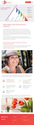 Life Coach Website Design Whole Person for Tab
