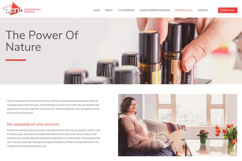Life Coach Website Design Start