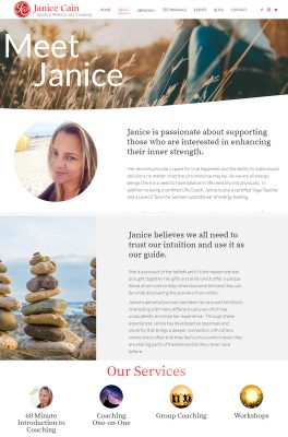 Spiritual Wellness Coach Website About