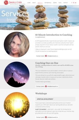 Spiritual Wellness Coach Website Services