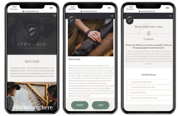 Lernportal für Textil- und Wildnis Fähigkeiten
