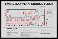Petra Richli – Graphic Designer – Egress and Emergency Plan for Building – Graphic Design Portfolio Egress and Emergency Plan for Building Portfolio