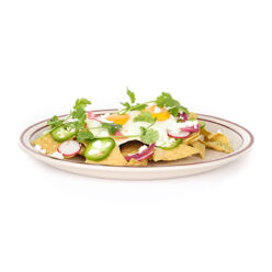 Tacos on white background